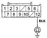 Wire side of female terminals