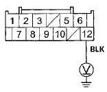 Wire side of female terminals