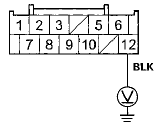 Wire side of female terminals