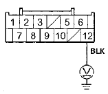 Wire side of female terminals