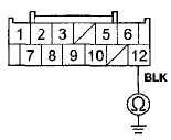 Wire side of female terminals