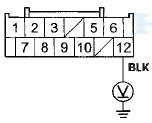 Wire side of female terminals