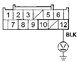 Wire side of female terminals