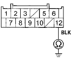 Wire side of female terminals