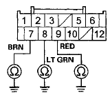 Wire side of female terminals