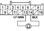 Wire side of female terminals