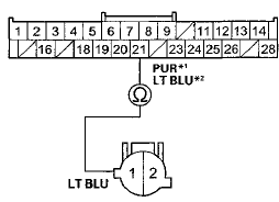 A /C PRESSURE SWITCH 2P CONNECTOR