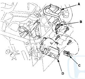 3. Install the motor in the reverse order of removal.