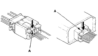 вЂў Some connectors have a clip on their side used to