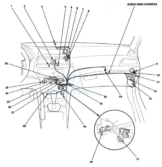 Audio Wire Harness (Without Premium Audio System and Navigation System)