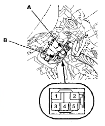 4. Check for continuity between the terminals in each