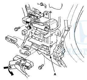 4. Loose the mounting bolt from the lower side of