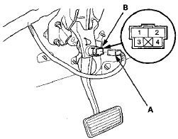 2. Check for continuity between terminals No. 1 and No.