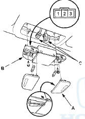 3 . Remove the screws, then remove the individual map