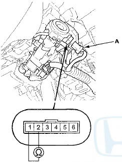 3. Check for continuity between terminals No. 1 and No.