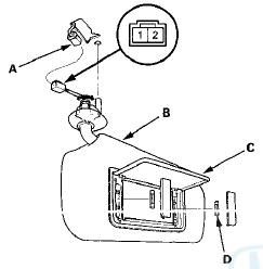 3. Check for continuity between terminals No. 1 and No.