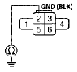 Wire side of female terminals