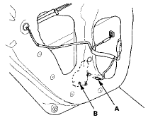 6. Check for continuity between the rear power window