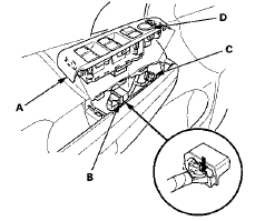 2. Disconnect the 37P connector (B) from the power