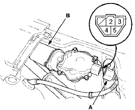 4. Test the motor by connecting battery power to