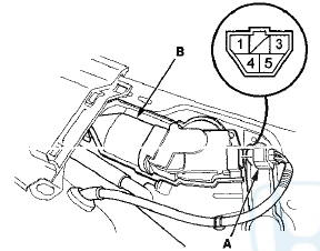 4. Test the motor by connecting battery power to