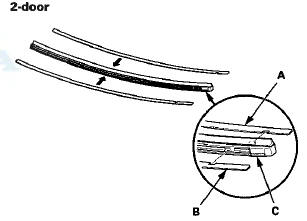 2. Install the new blade with the rails into the blade