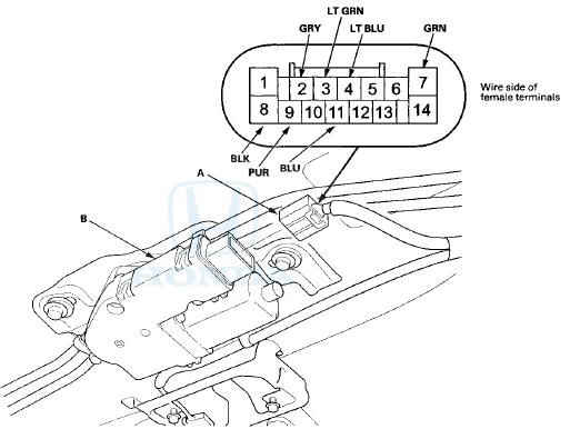 4. Inspect the connector and socket terminals to be sure they are all making