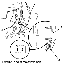 3. Test the motor by applying battery power and body