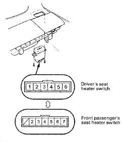 3. Check for continuity between the terminals in each