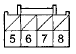 Wire side of female terminals