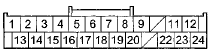 Wire side of female terminals