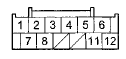 Wire side of female terminals