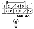 Wire side of female terminals