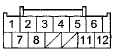 Wire side of female terminals