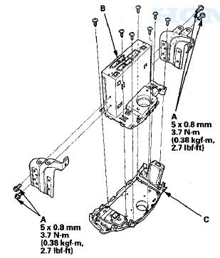 4. Install the audio switch panel in the reverse order of