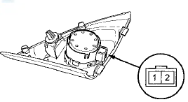 3. If the resistance is not as specified, replace the front