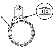 5. If the resistance is not as specified, replace the front