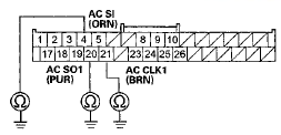 Wire side of female terminals