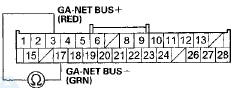 Wire side of female terminals