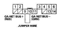 Wire side of female terminals