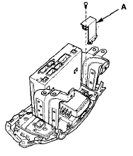 3. Disconnect the interface dial connector (A). Remove
