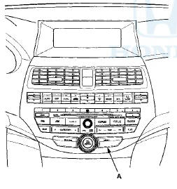 3. Turn the selector knob (A) to select ZONE.