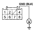 Wire side of female terminals