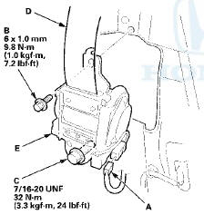 9. Install the seat belt in the reverse order of removal,