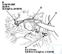 6. Install the seat belt and the retractor in the reverse