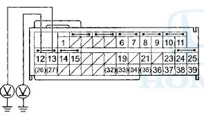 Wire side of female terminals