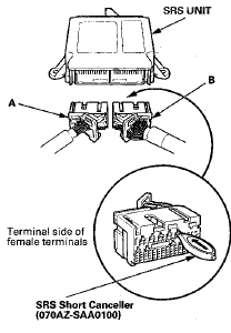 Terminal numbers are shown from the wire side of the