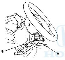 3. Remove the two TORX bolts (A) Using a TORX T30 bit.