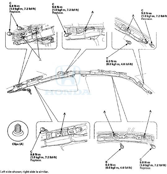 2. Connect t h e SRS f l o o r w i r e harness 2P connector (A) t o t h e