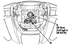 9. Install t h e d r i v e r ' s a i r b a g (see page 24-211).